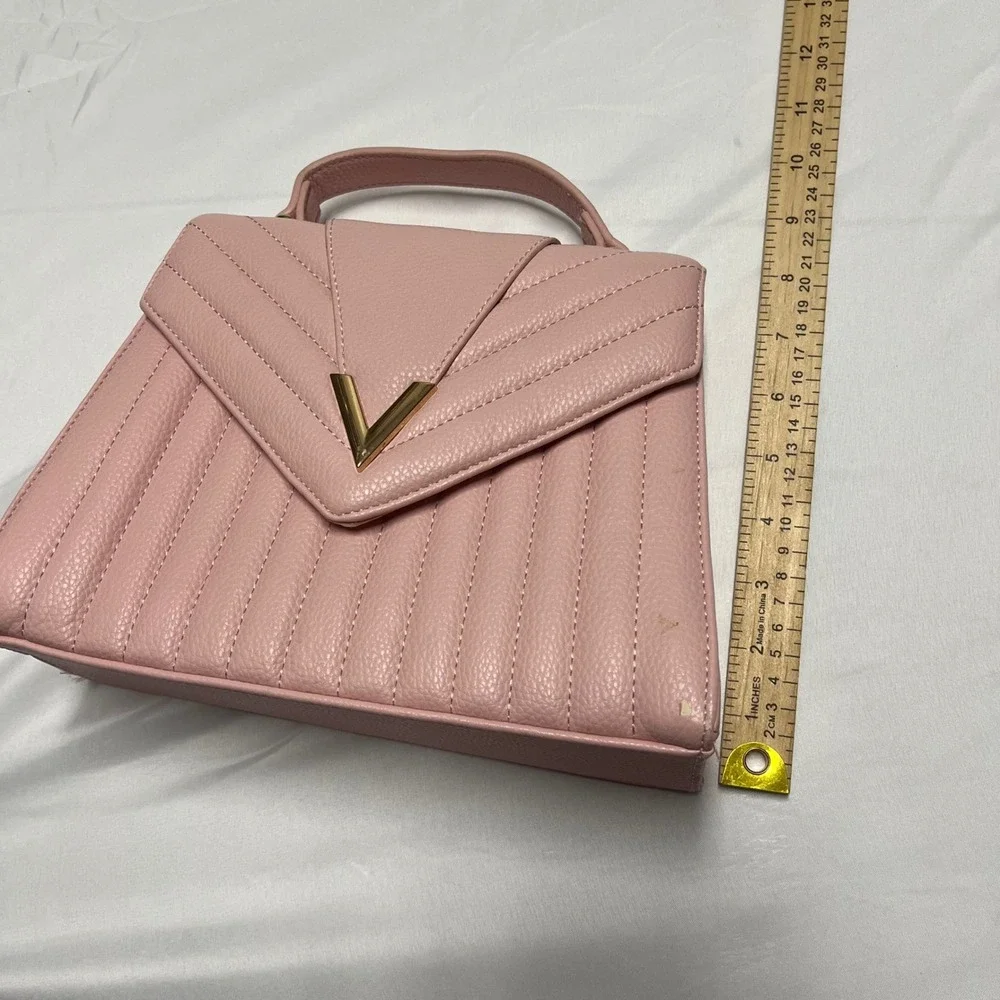 Crossi Vegan Leather Quilted Satchel‎ Crossbody Bag